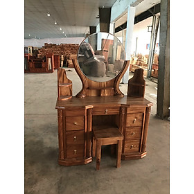 Mua Bàn trang điểm gỗ hương xám 1M 2  kiểu 7 ngăn kéo (FREESHIP 50 KM )