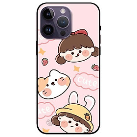 Ốp lưng dành cho Iphone 14 - Iphone 14 Plus - Iphone 14 Pro - Iphone 14 Pro Max - Cô Gái Và Chú Cún Hồng