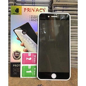 Kính cường lực chống nhìn trộm iphone 7 Plus/ 8 Plus Full màn hình bảo vệ máy tặng kèm giấy lau màn hình ướt và khô