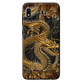Ốp lưng in cho Samsung Galaxy A10 mẫu Rồng Nền Đen - Hàng chính hãng