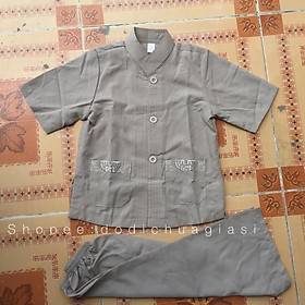 Đồ Lam Đi Chùa Cho Bé # Lãnh Tụ Thêu Túi # Đồ Bộ Bé Trai # Quần Áo Bé