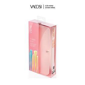 Bộ Cọ Cá Nhân 10 Cây & Ví Hồng VACOSI CANDY PUFFY BRUSH SET - BC34
