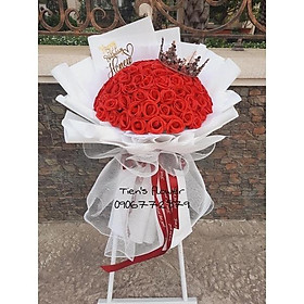 Mua Bó hoa sáp thơm 99 bông xinh xắn
