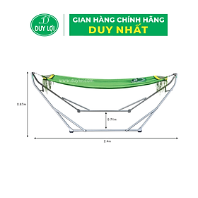 Mua VÕNG XẾP DUY LỢI KHUNG THÉP - CỠ NHỎ (QUÀ TẶNG 10 MÓC ÁO KÉP NHỰA CAO CẤP DUY LỢI) - DÀNH CHO NGƯỜI 1m55