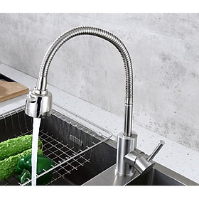 Mua Vòi bếp nóng lạnh cổ mềm SUS304 + 2 dây cấp - ITALIA