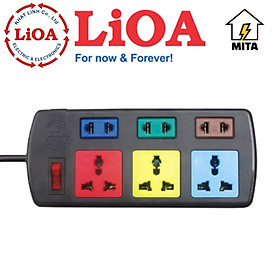 Ổ cắm điện LiOA đa năng - 4 lỗ, 6 lỗ, 8 lỗ, 10 lỗ dây dài 3m/5m - Chính Hãng - MITA