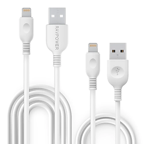 Mua Bộ 2 Cáp Sạc Dành Cho iPhone RAVPower có MFI dài 0.9m&1.8m (LC010) Hàng Chính Hãng