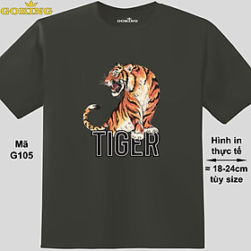 TIGER, mã G105. Hãy tỏa sáng như kim cương, qua chiếc áo thun Goking siêu hot cho nam nữ trẻ em, áo phông cặp đôi, gia đình, đội nhóm