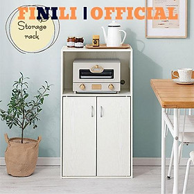 Mua Tủ nhà bếp đựng lò vi sóng đa năng FINILI kết hợp trang trí hiện đại 2 cánh mở gỗ công nghiệp FINILIO39
