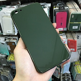Ốp lưng chống sốc dành cho iPhone 8 lưng kính viền màu TPU dẻo