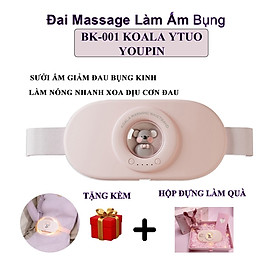 Đai massage bụng Sothing KOALA YTUO YOUPIN BK-001, 4 mức massage nhiệt 45-65℃, dung lượng pin 2000mAh- Hàng chính hãng