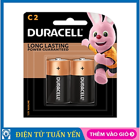  Pin trung C Duracell MN1400-LR14 Alkaline Last Longer - Vỉ 2 viên