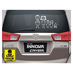 Sticker trang trí xe hơi Family_Car_01