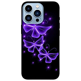 Ốp lưng dành cho Iphone 13 Mini - Iphone 13 - Iphone 13 Pro - Iphone 13 Pro Max - Bướm Tím