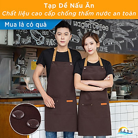 Tạp Dề Nấu Ăn Pha Chế Chống Nước Cho Cả Nam Và Nữ Cao Cấp HADU