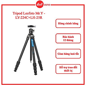 Chân máy ảnh Tripod Leofoto Mr.Y - LY-224C+LH-25R Màu đen - Hàng chính hãng