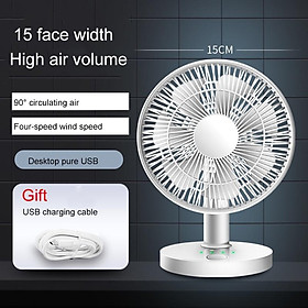 JIASHI Quạt Sạc USB Để Bàn Ký Túc Xá Không Gây Tiếng Ồn Hàng nhập khẩu