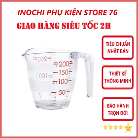 Cốc Đong Yoko Chia Vạch Sản Xuất Theo Tiêu Chuẩn Nhật Bản - Chính Hãng inochi ( Tặng kèm khăn lau đa năng pakaksa) - 200 ml