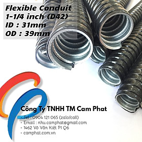 Mua Ống ruột gà lõi thép (50m/cuộn) 1-1/4 inch (31mm-39mm)