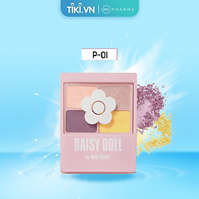 Hình ảnh Bảng Phấn Mắt Daisy Doll Nhật Bản Siêu Bền Màu Với 4 Màu Trang Điểm Đa Chức Năng Phấn Má Hồng Phấn Bắt Sáng 5.1g