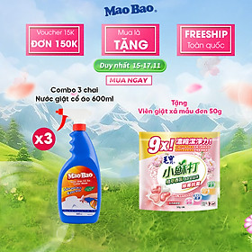 Combo 03 Chai Nước Giặt Cổ Áo Mao Bao 600ml