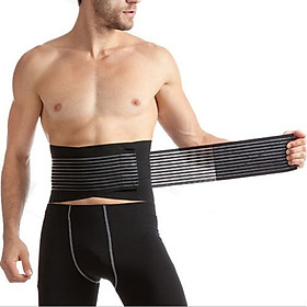 Đai lưng tập thể hình, tập GYM 95*21cm, đai nịt bụng co giãn thể thao cao cấp - POKI