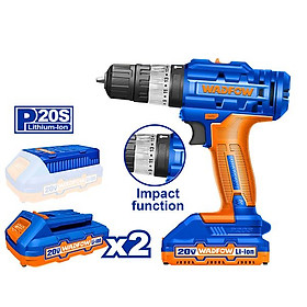 MÁY KHOAN BÚA DÙNG PIN 20V WCDP522 WADFOW (KÈM 1 PIN 1.5AH & SẠC) - HÀNG CHÍNH HÃNG