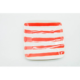 Dĩa vuông sâu 03 (19.5 cm) - Họa Tiết Vẽ Tay