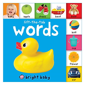 Bright Baby: Words (Lift-the-tab) (Board book)