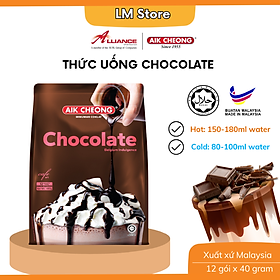 Chocolate Hòa Tan Aik Cheong Chocolate Cafe Art (15 Gói x 40g)