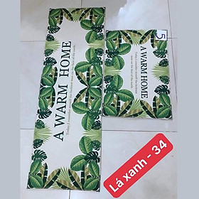 Mua Thảm Bếp Đôi 3D Cao Cấp Chống Trơn Trượt ( Bộ 2 thảm KT 40*60cm & 40*120cm