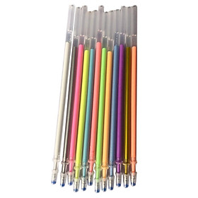 1 pack 0.8mm Colorful Glitter Ink Gel Pen Refills