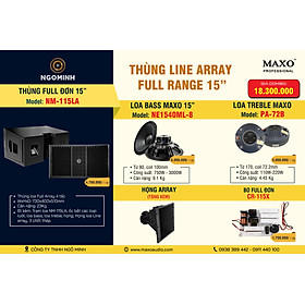 Mua Loa Line Array Full Range 15  NM-115LA  NE1540ML-8  PA-72B  Họng Array  CR-115X