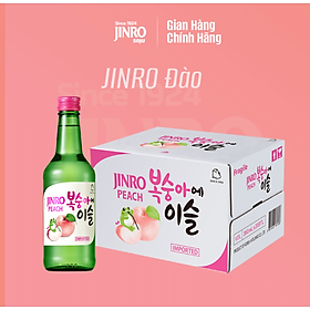 CHÍNH HÃNG Soju Hàn Quốc JINRO VỊ ĐÀO 360ml - Thùng 20 chai