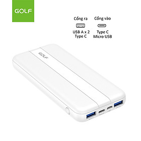 Mua Sạc dự phòng Golf G92PD 10000mAh  dung lượng pin cao  tích hợp công nghệ sạc nhanh 20W - Hàng chính hãng