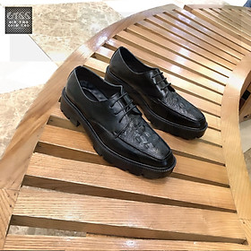 ️GIÀY TÂY NAM DA BÒ , GIÀY TÂY CÔNG SỞ NAM, GIÀY TÂY NAM DẬP VÂN C.Á S.ẤU TĂNG CAO 7CM️