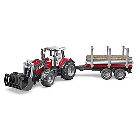 Đồ Chơi Dạng Mô Hình Theo Tỷ Lệ Thu Nhỏ 1:16- Xe Chở Gỗ Masse BRUDER BRU02046