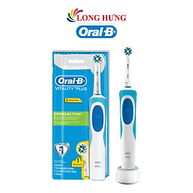 Bàn chải điện Oral-B Vitality Plus CrossAction Blue D12.513 - Hàng chính hãng