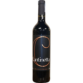 Rượu Vang Đỏ Ngọt Ladofoods Cantinetta - Vino Dolce Italiano - 750 ml 12% - Không kèm hộp