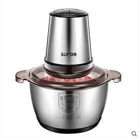 Máy xay thịt đa năng hai tốc độ cối thủy tinh dao inox lập thể Supor JRD01-300 - HÀNG CHÍNH HÃNG