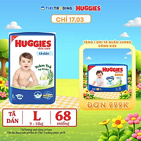 Tã dán Huggies Skincare Super Jumbo L68