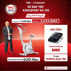 CHỈ GIAO MIỀN BẮC | Xe đạp tập KINGSPORT KS-102 thiết kế hiện đại, kháng lực đa cấp độ, tích hợp đồng hồ đo lường chỉ số