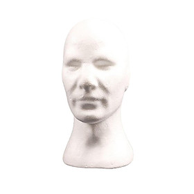 12.6" Male  Display Mannequin Head Stand Model  Foam for Salon Home