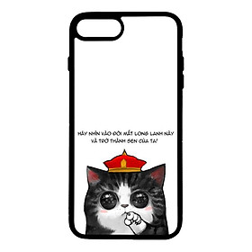 Ốp lưng dành cho điện thoại Iphone 7 Plus Mèo Long Lanh