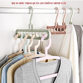 Mua Combo 10 móc treo quần áo thông minh tiện dụng