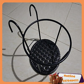 Mua Set 3 Kệ Để Hoa Ban Công Có Móc Treo Bằng Sắt - Mầu Đen  - Hàng Loại 1