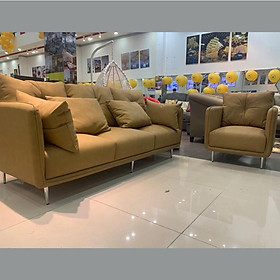 Sofa băng dài 3 chỗ phòng khách - Bộ ghế sofa băng dài bọc vải bố, da, nhung nỉ ( 1 sofa đơn + 1 sofa băng dài )