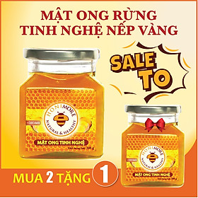 Combo 2 hũ Mật ong rừng tinh nghệ Honimore 360g tặng 1 hũ cùng loại 360g