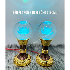 Mua ĐÈN THỜ PHA LÊ CAO CẤP TRÒN 8 IN XI BÓNG (19cm) 1 CẶP
