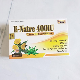 Mua Vitamin E - Lô hội giúp đẹp da E-NATRE 400 IU Hộp 30 viên Trắng - Rostex- Tủ Thuốc Bảo Châu